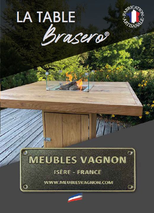 Table Brasero meubles Vagnon