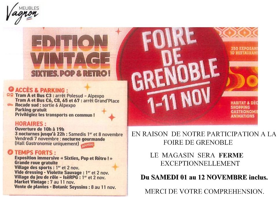 foire grenoble, magasin ferme